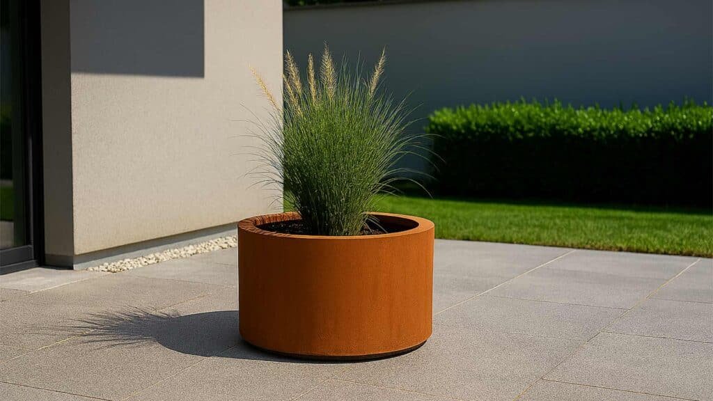 Pflanzkübel aus Cortenstahl Rund-Vaso 28