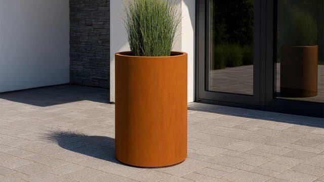 Pflanzkübel aus Cortenstahl Rund-Vaso 29