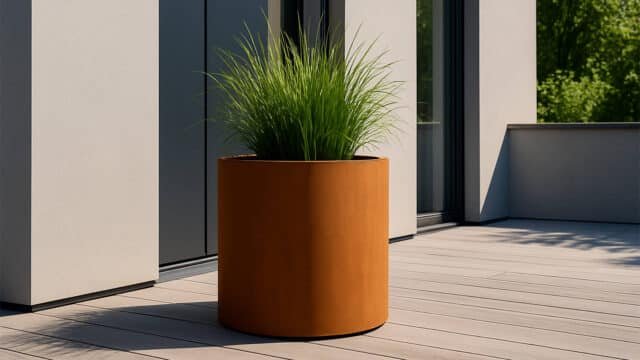 Pflanzkübel aus Cortenstahl Rund-Vaso 30