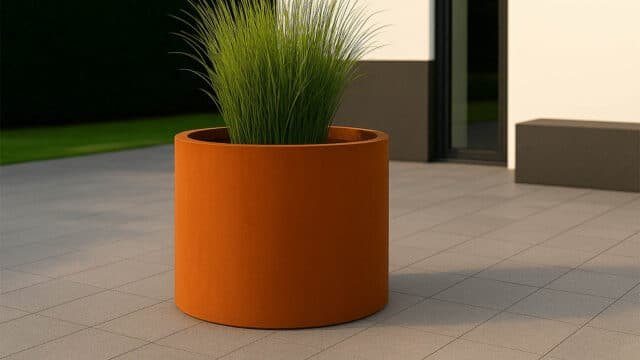 Pflanzkübel aus Cortenstahl Rund-Vaso 33