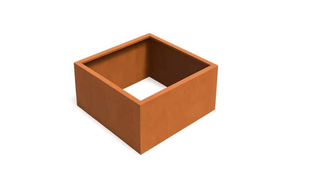 Pflanzkübel ohne Boden aus Cortenstahl Corten Frame 04