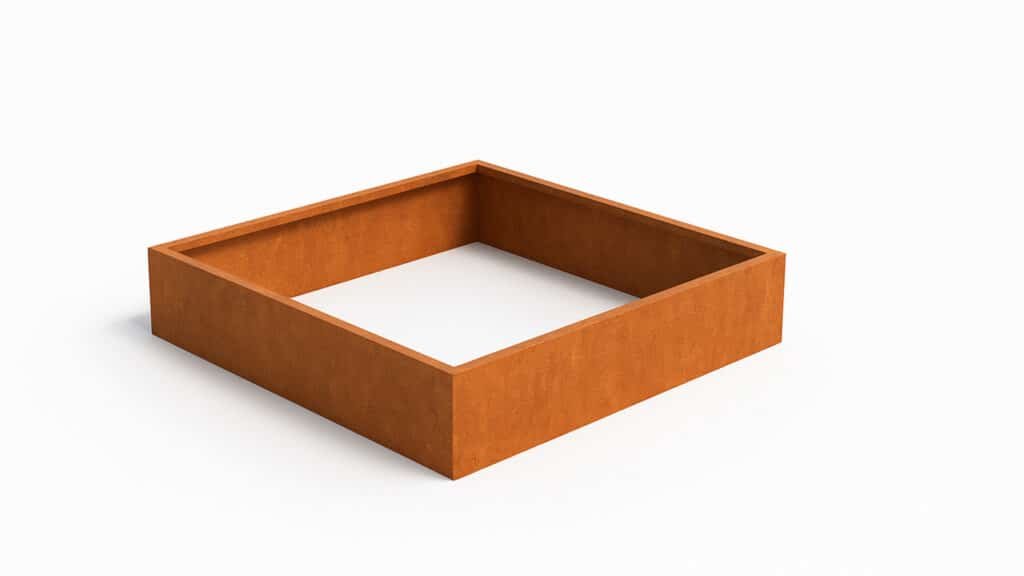 Pflanzkübel ohne Boden aus Cortenstahl Corten Frame 07
