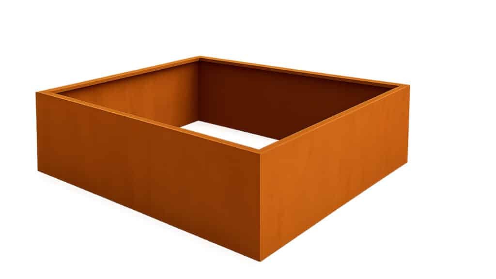 Pflanzkübel ohne Boden aus Cortenstahl Corten Frame 08