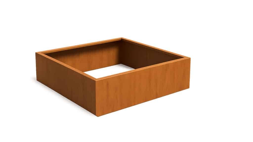 Pflanzkübel ohne boden aus Cortenstahl Corten Frame 05