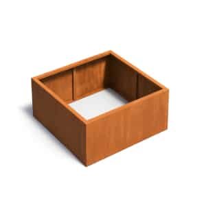 Pflanzkübel ohne boden aus cortenstahl