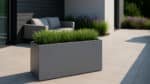 Blumenkübel aus Aluminium-Edoardo-16-k