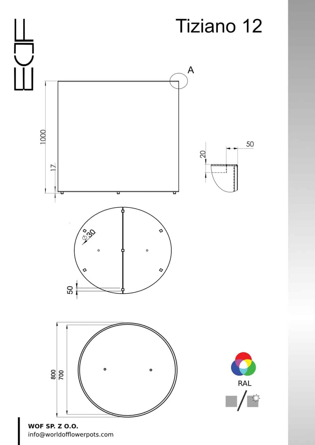 Pflanzkübel aus Aluminium-Tiziano-12