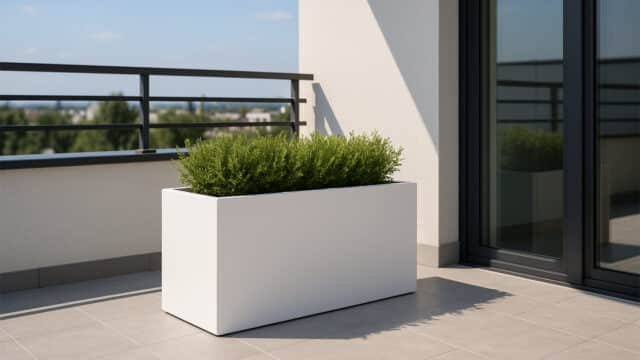 Pflanzkübel aus Aluminium-Edoardo-15-k