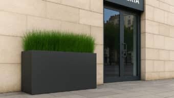 Pflanzkübel aus Aluminium Edoardo 16-b