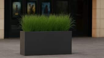 Pflanzkübel aus Aluminium Edoardo 18-a