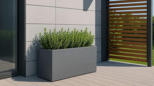 Pflanzkübel aus Aluminium-Edoardo-18-k