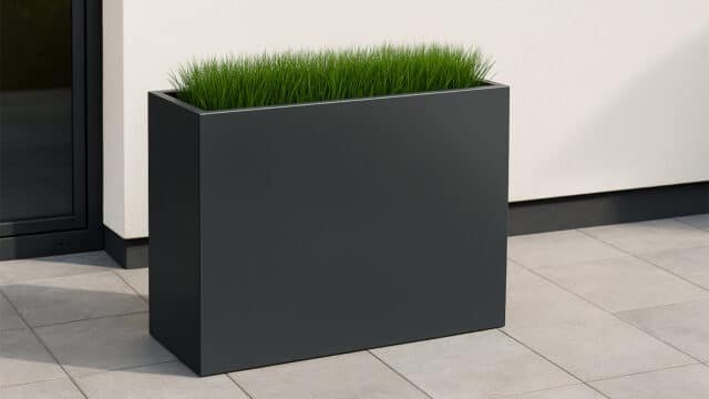 Pflanzkübel aus Aluminium Edoardo 19-A