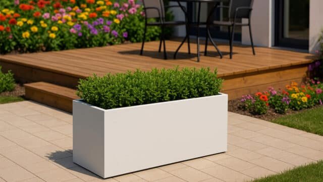 Pflanzkübel aus Aluminium-Edoardo-21-k