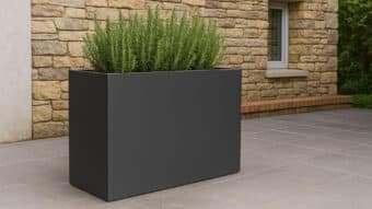 Pflanzkübel aus Aluminium Edoardo 22-b