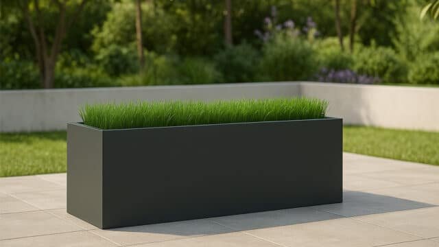 Pflanzkübel aus Aluminium Rechteckig 150cm x 50cm x H 50cm EDOARDO 26 jede RAL Farbe – Bild 2