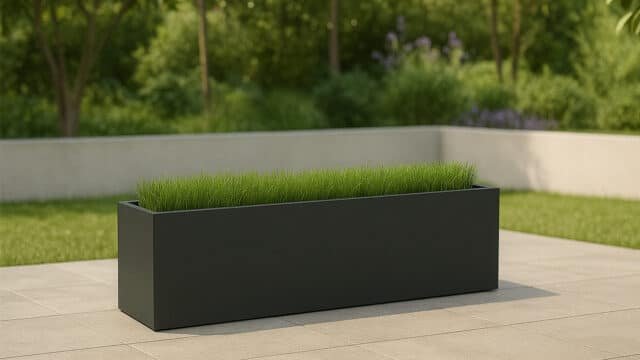 Pflanzkübel aus Aluminium Edoardo 27-b