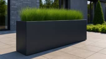 Pflanzkübel aus Aluminium Edoardo 31-f