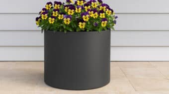 Pflanzkübel aus Aluminium-Rund-Tiziano 11-h