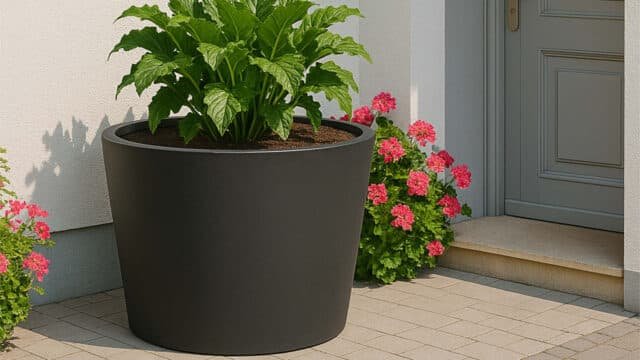 Pflanzkübel aus Aluminium-Silvestro-14-c