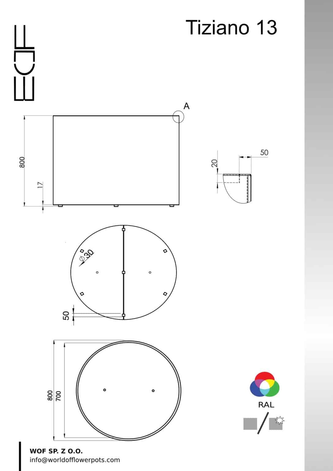 Pflanzkübel aus Aluminium-Tiziano-13