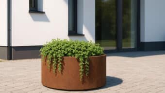 Pflanzkübel aus Cortenstahl-Basilio-2-l