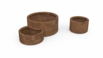 Pflanzkübel aus Cortenstahl Cesare 2 set
