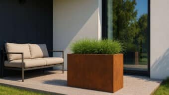 Pflanzkübel aus Cortenstahl-Cubi-26-k