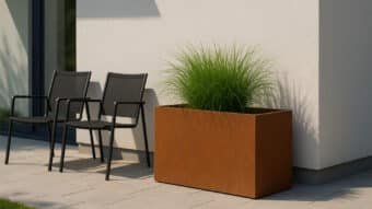 Pflanzkübel aus Cortenstahl-Cubi 28-k