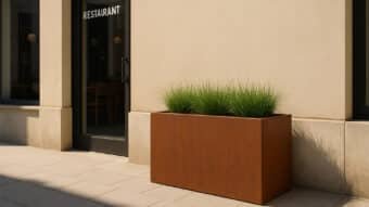 Pflanzkübel aus Cortenstahl-Cubi 31-k