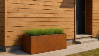 Pflanzkübel aus Cortenstahl-Cubi 34-k