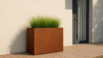 Pflanzkübel aus Cortenstahl-Cubi 38-k