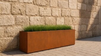 Pflanzkübel aus Cortenstahl-Cubi-41-k
