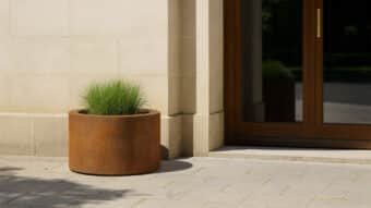 Pflanzkübel aus Cortenstahl Rund-Dario 1-f