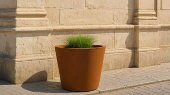 Pflanzkübel aus Cortenstahl Rund-Vaso 17-k