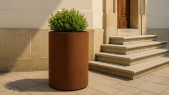 Pflanzkübel aus Cortenstahl Rund-Vaso 27-k