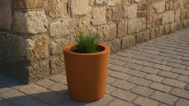 Pflanzkübel aus Cortenstahl-Vaso 10-a