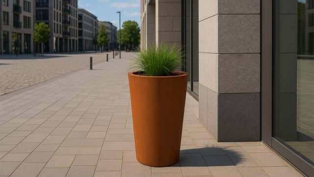 Pflanzkübel aus Cortenstahl-Vaso 12-a