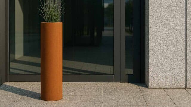 Pflanzkübel aus Cortenstahl -Vaso 23-a