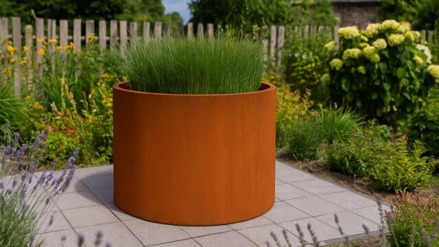 Pflanzkübel aus Cortenstahl Vaso 41-a