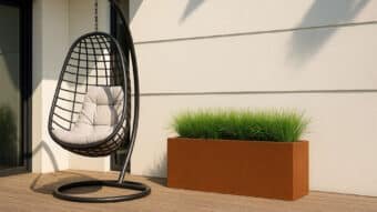 Pflanzkübel aus Cortenstahl-cubi 27-k