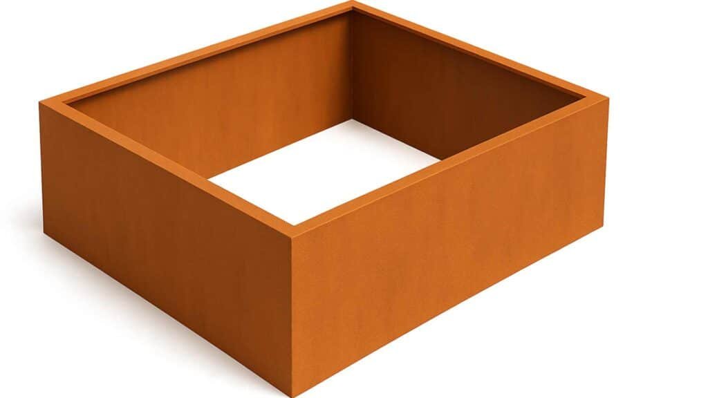 Pflanzkübel ohne Boden aus Cortenstahl-Corten Frame-21-3