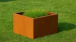 Pflanzkübel ohne Boden aus Cortenstahl-Corten Frame-27-a
