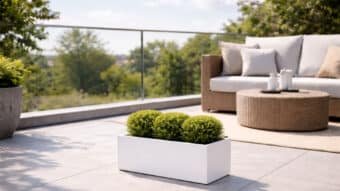 Terrassen Pflanzkübel aus Aluminium EDOARDO 15