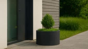 Pflanzkübel aus Aluminium Rund-Tiziano 16-f