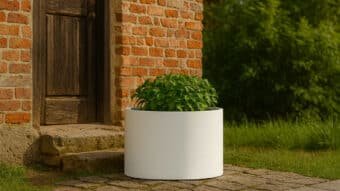 Pflanzkübel aus Aluminium-Tiziano 15 r