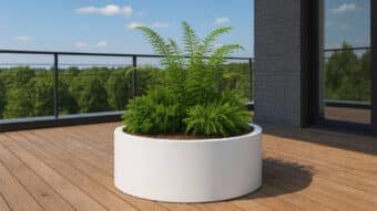 Pflanzkübel aus Aluminium-Tiziano 19-g