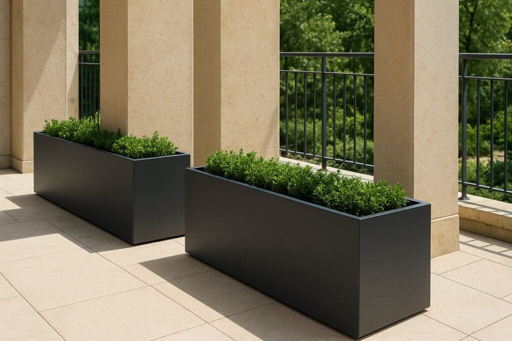 Pflanzkübel nach Mass aus Aluminium