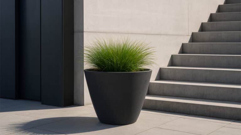 Pflanzkübel aus Beton rund-y