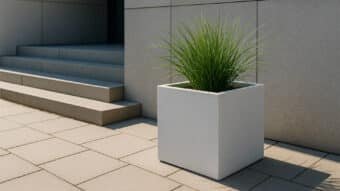Weiße Pflanzkübel Anna-1