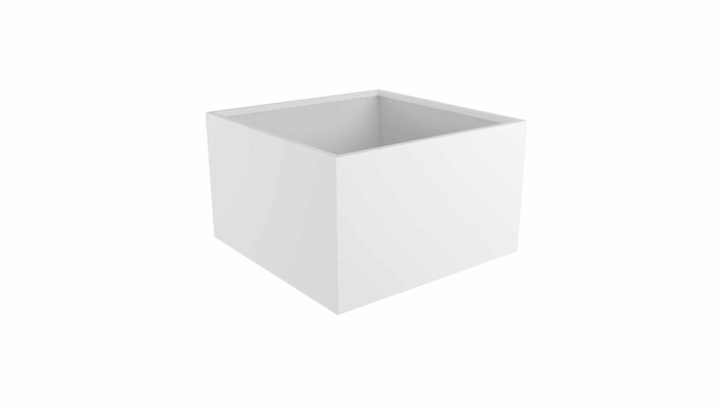 Weiße Pflanzkübel Antonio 7-a